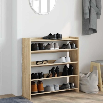 Pantofar, stejar sonoma, 80x25x81 cm, lemn prelucrat - Img 3