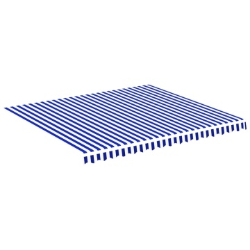 Pânză de rezervă copertină, albastru și alb, 4x3,5 m - Img 2