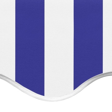 Pânză de rezervă copertină, albastru și alb, 5x3,5 m - Img 6