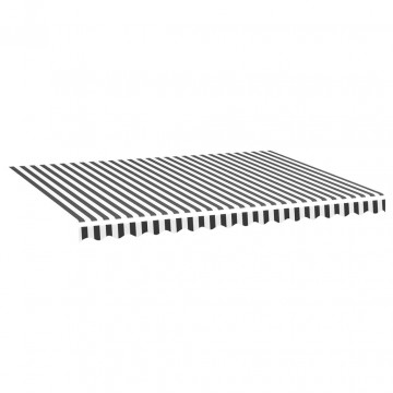 Pânză de rezervă copertină, antracit și alb, 4x3 m - Img 2