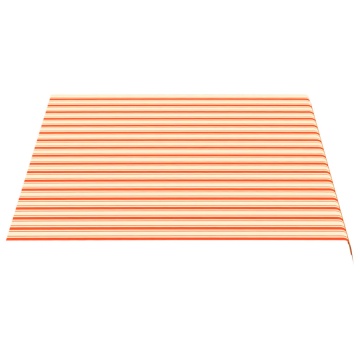 Pânză de rezervă copertină, galben și portocaliu, 3,5x2,5 m - Img 4