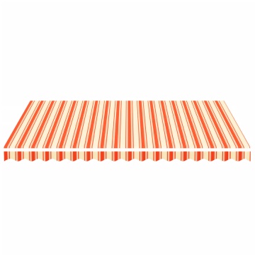 Pânză de rezervă copertină, galben și portocaliu, 4x3 m - Img 3