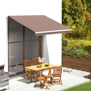 Pânză de rezervă pentru copertină, maro, 3x2,5 m - Img 1