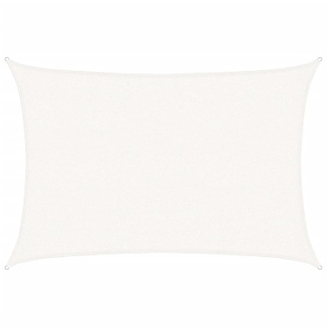 Pânză parasolar, alb, 2,5 x 3,5 m, HDPE, 160 g/m² - Img 2
