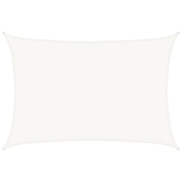 Pânză parasolar, alb, 4 x 5 m, HDPE, 160 g/m² - Img 2