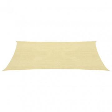 Pânză parasolar, bej, 2,5x5 m, HDPE, 160 g/m² - Img 2