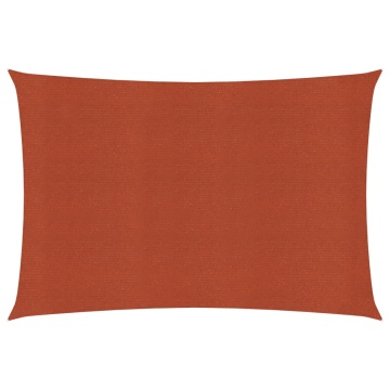 Pânză parasolar, cărămiziu, 3x5 m, 160 g/m² , HDPE - Img 1