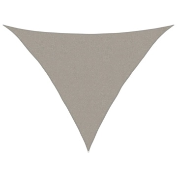 Pânză parasolar gri 2,5x2,5x3,5m HDPE 160 g/m² triunghiular - Img 2