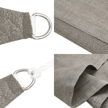 Pânză parasolar, gri deschis, 5x5 m, pătrat, 160 g/m², HDPE - Img 6