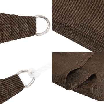 Pânză parasolar, maro, 2,5x3,5 m, HDPE, 160 g/m² - Img 5