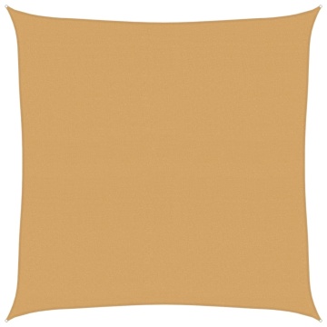Pânză parasolar, nisipiu, 4x4 m, pătrat, 160 g/m², HDPE - Img 2