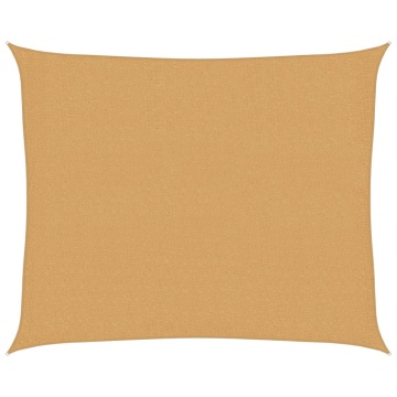 Pânză parasolar nisipiu dreptunghiular 2,5x3m HDPE 160 g/m² - Img 2