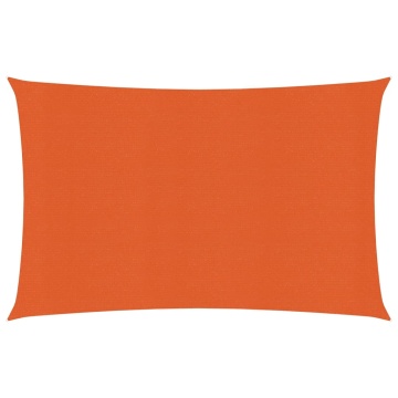 Pânză parasolar, portocaliu dreptunghiular 4x5 m HDPE 160 g/m² - Img 1