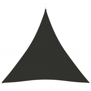 Parasolar, antracit, 4x4x4 m, țesătură oxford, triunghiular - Img 1