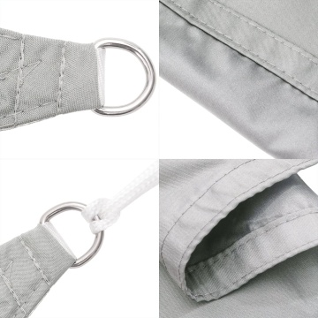 Parasolar, gri deschis, 4x4 m, 100% poliester Oxford - Img 5