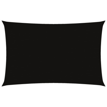 Parasolar, negru, 2,5x5 m, țesătură oxford, dreptunghiular - Img 2
