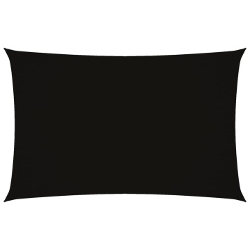 Parasolar, negru, 2x4,5 m, țesătură oxford, dreptunghiular - Img 2