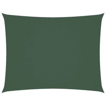 Parasolar verde închis, 4x6 m țesătură oxford dreptunghiular - Img 2