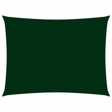 Parasolar verde închis, 4x6 m țesătură oxford dreptunghiular - Img 1