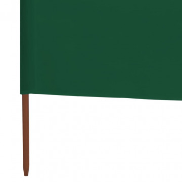 Paravan anti-vânt cu 3 panouri, verde, 400 x 160 cm, textil - Img 4