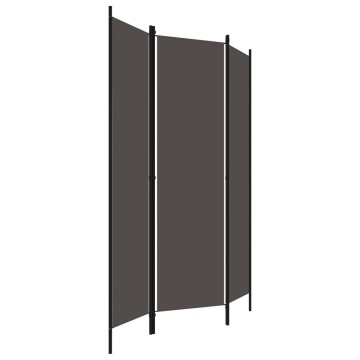 Paravan de cameră cu 3 panouri, antracit, 150 x 180 cm - Img 3