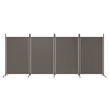Paravan de cameră cu 4 panouri, antracit, 346x180 cm, textil - Img 3