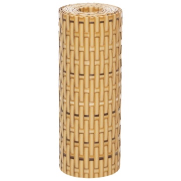 Paravan pentru balcon 10 buc. maro deschis 255x19 cm poliratan - Img 4