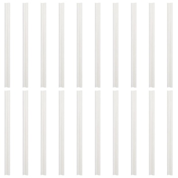Paravane de grădină, 10 buc., gri deschis, 252,5x19 cm, PVC - Img 7
