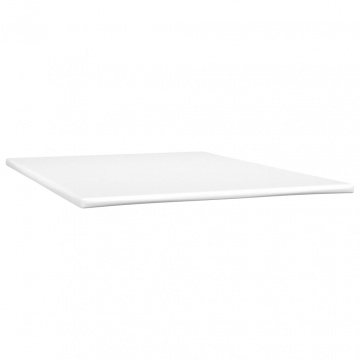 Pat box spring cu saltea, gri deschis, 140x200 cm, catifea - Img 5