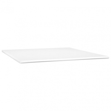 Pat box spring cu saltea, gri deschis, 160x200 cm, catifea - Img 5