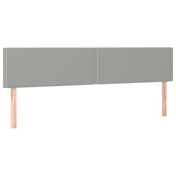 Pat box spring cu saltea, gri deschis, 200x200 cm, textil - Img 5