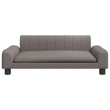 Pat de câini, taupe, 90x53x30 cm, material textil - Img 3
