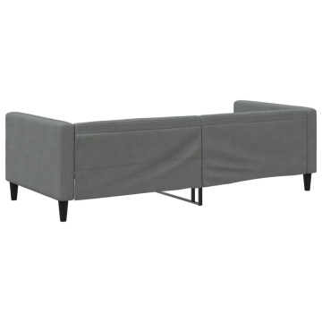 Pat de zi, gri închis, 90x200 cm, material textil - Img 8