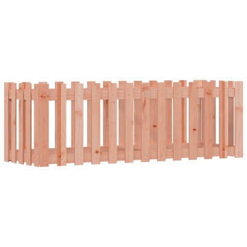 Pat înălțat grădină cu design gard 150x50x50 cm lemn douglas - Img 4