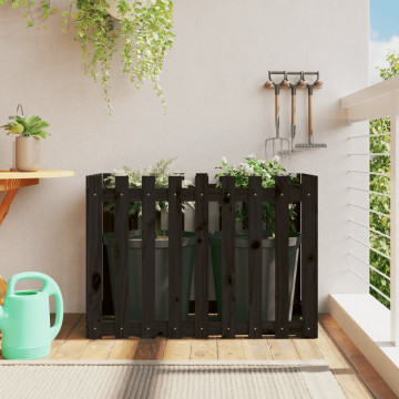Pat înălțat grădină design gard 100x50x70 cm lemn de pin tratat - Img 1