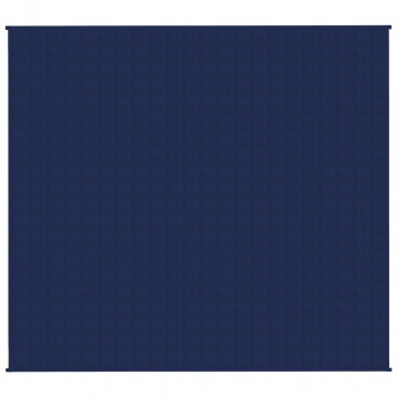 Pătură cu greutăți, albastru, 200x225 cm, 9 kg, material textil - Img 3