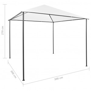 Pavilion, alb, 3 x 3 x 2,7 m, 180 g/m² - Img 7