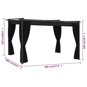 Pavilion, antracit, 4 x 3 m - Img 6