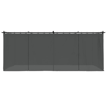 Pavilion cu draperii, antracit, 6x3 m, oțel - Img 4