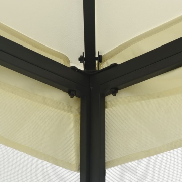 Pavilion cu plase, crem, 300 x 300 x 265 cm - Img 4