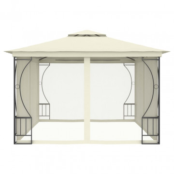Pavilion cu plase, crem, 300 x 400 x 265 cm - Img 3