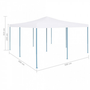 Pavilion pliabil, alb, 5 x 5 m - Img 6