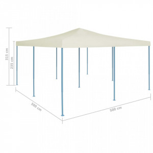 Pavilion pliabil, crem, 5 x 5 m - Img 6