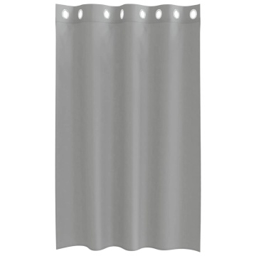 Perdele Voile cu Oelii 2 buc Gri deschis 140x175 cm - Img 4
