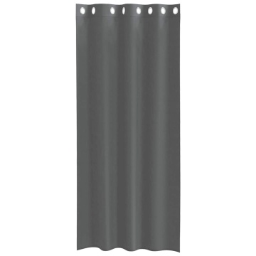 Perdele Voile cu Oelii 2 buc Gri închis 140x225 cm - Img 4