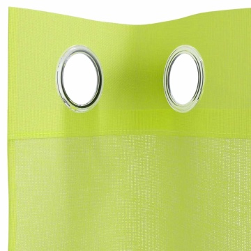 Perdele Voile cu Oelii 2 buc Verde măr 140x260 cm - Img 8