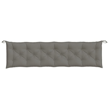 Pernă bancă de grădină 2buc melanj gri închis 200x50x7cm textil - Img 5