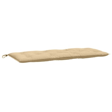 Pernă bancă de grădină, melanj bej, 120x50x7 cm, textil - Img 2