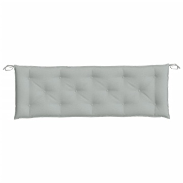 Pernă bancă de grădină, melanj gri deschis, 150x50x7 cm, textil - Img 4
