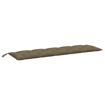 Pernă bancă de grădină, melanj taupe, 180x50x7 cm, textil - Img 2